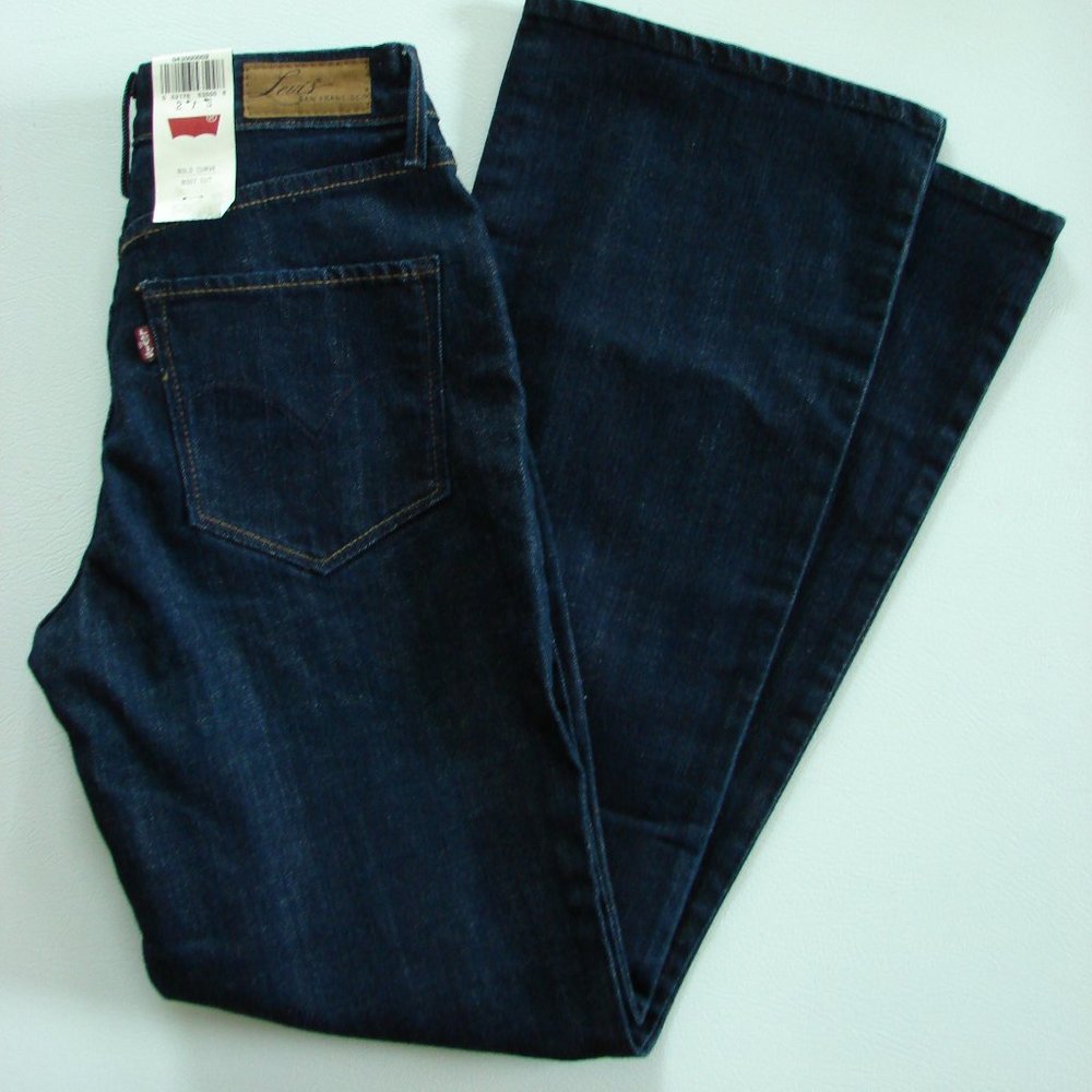 Levis Bold Curve Classic Rise Boot Cut Dk Wash NWT